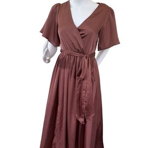 Balti Born satin maxi dress